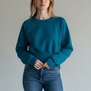 Victoria's Secret Cadet Blue Long Sleeves Sweatshirt
